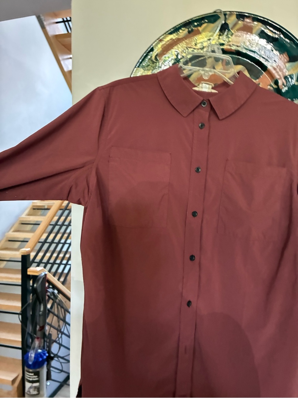 Women’s Duluth Button-Down Shirt in Burgundy